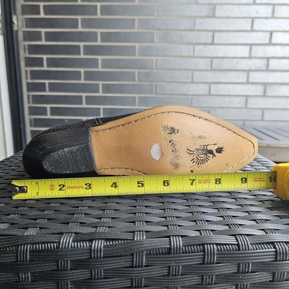 Seychelles Vintage Women's Black Leather Western Cowboy Cowgirl Boots Size 7 - Picture 8 of 13